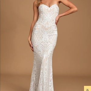Lulu’s Olivia sequin wedding dress size XS